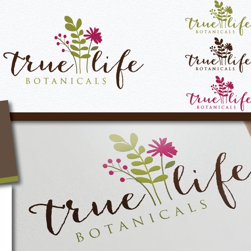 为True Life Botanicals创建下一个标志