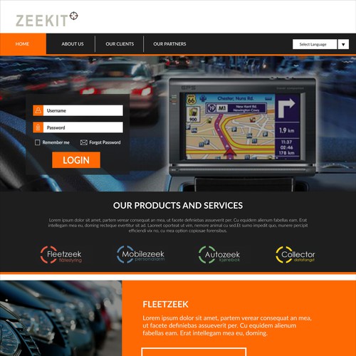 Zeekit.no Homepage Design