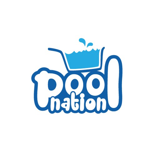 Create a simple modern logo for our Pool Shop