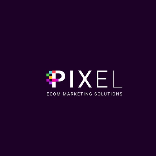 Multi Color combination Pixel Logo. 