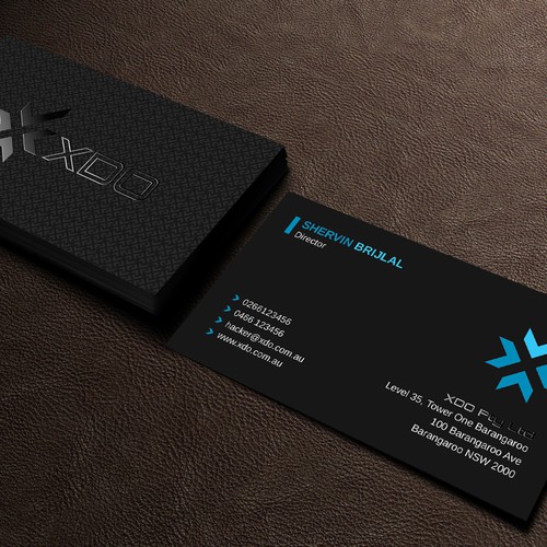 Business card for IT security business