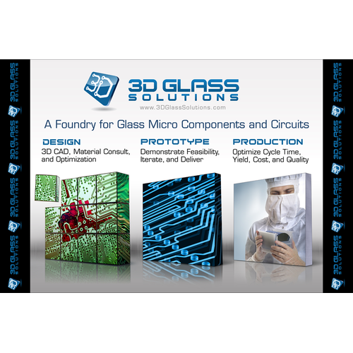 3D Glass Solutions Booth Graphic