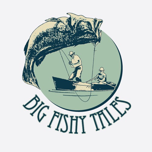 Vintage logo for fishing expert!