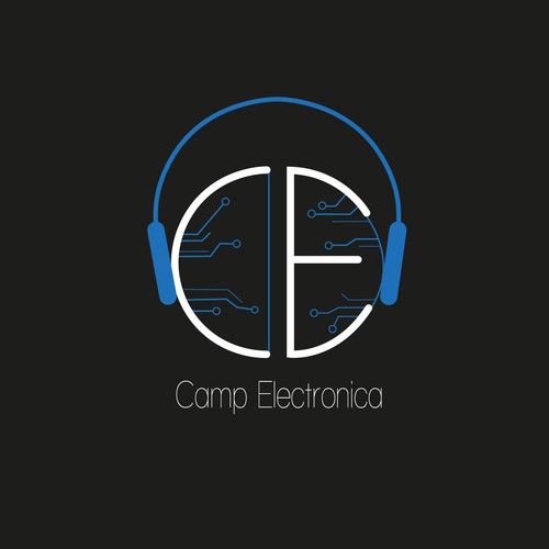 logo concept for camp electronica 