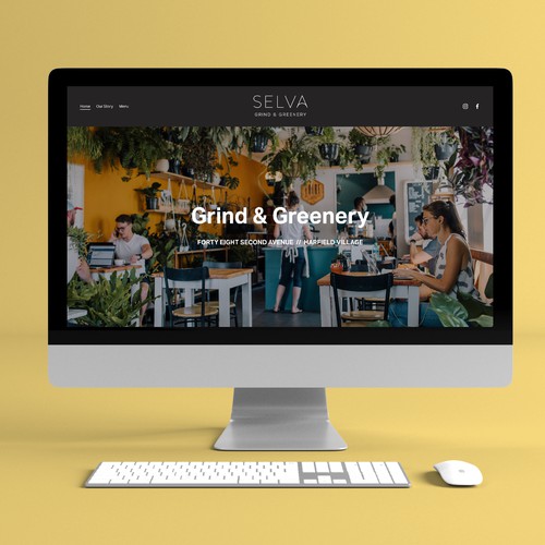 Selva Café Squarespace Website