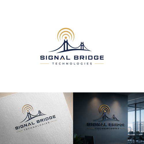 Signal Bridge Technologies | Modern Bridge & Signal Logo with Premium Brand Identity
