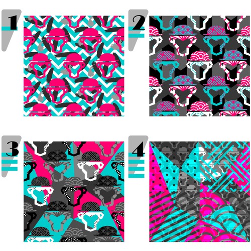 Pattern design for a clothing company. 