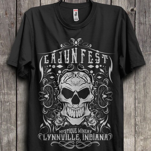 Cajun Fest Sugar Skull Design