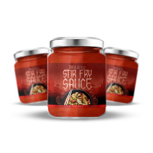 ISSAN STYLE - STIR FRY SAUCE - LABEL DESIGN