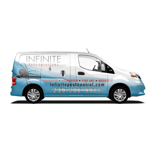 Car Wrap Design For Pest Control Company 'Infinite Pest Solutions'
