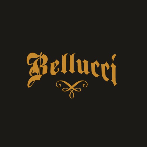 Bellucci luxurious logo design