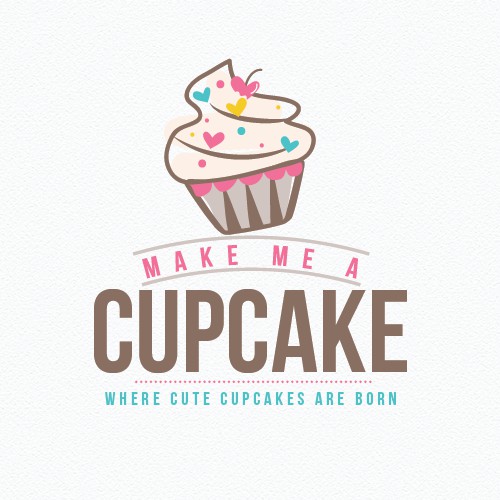 Create a cute Cupcake logo for a fun Cupcake website!