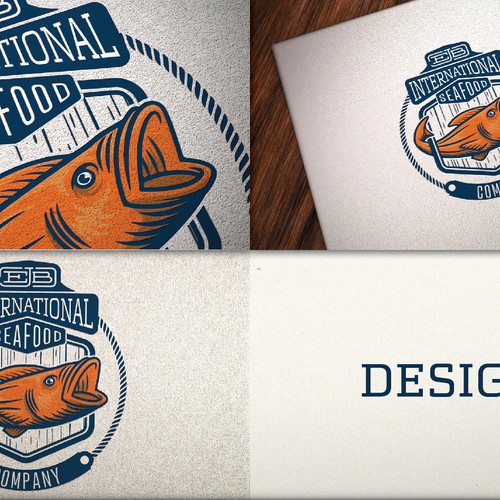 Create the next logo for EJB International Seafood Company 