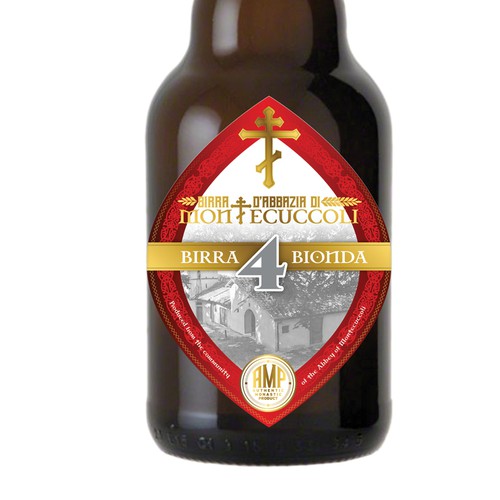 Label for a new brewery in Italian Monastery