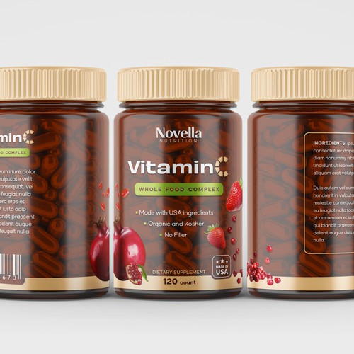 Vitamin C label design