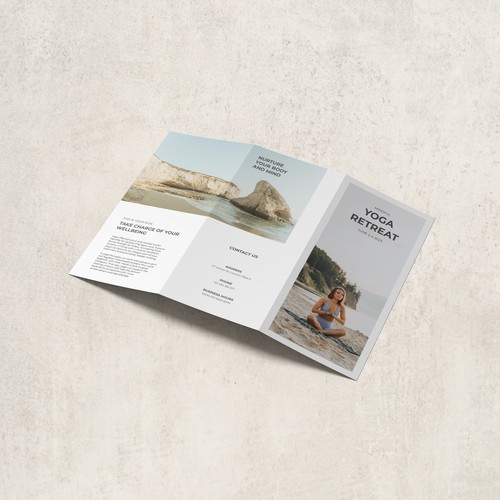 Brochure for Yoga Retreat