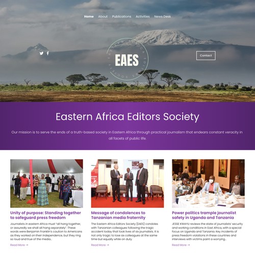  Eastern Africa Editors Society: Modified Header & Live Zoom integration
