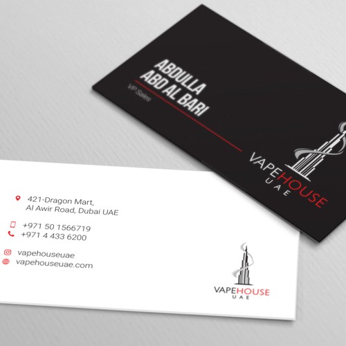 bold business card design concept