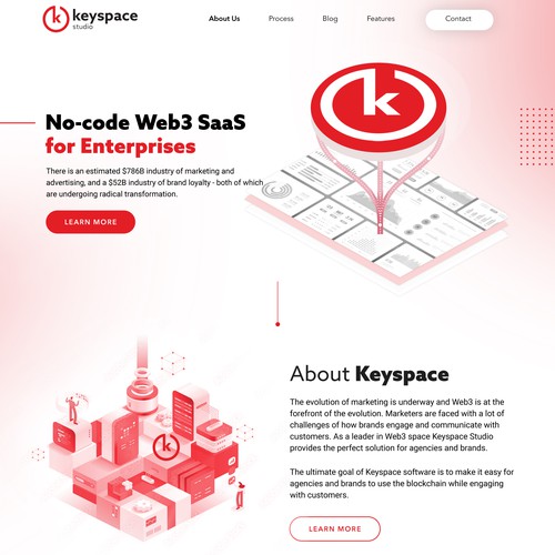 Web design for Keyspace Studio