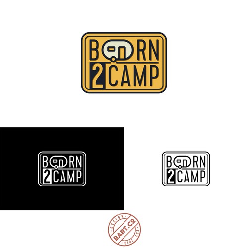 born2camp Logo Design