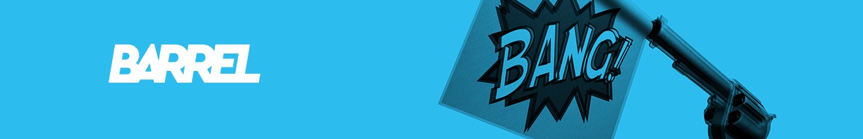 99Designs banner for @barrel