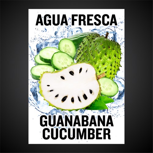 Agua Fresca - Guanabana Cucumber Label