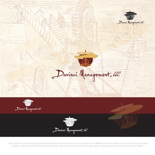 Modern Classic Logo Design for Davinci Mangement, LLC