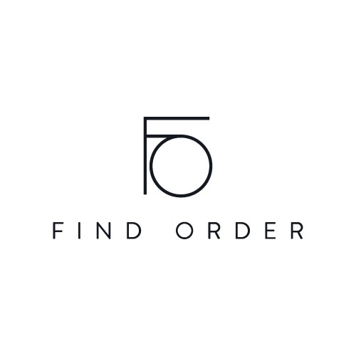 Clean minimal logo for professional organizing business