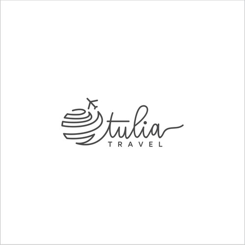 monoline logo concept for tulia
