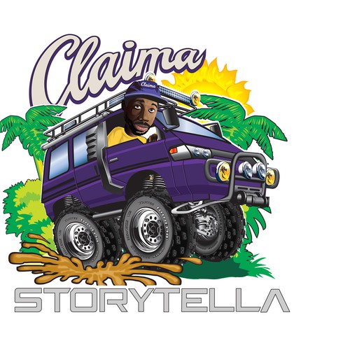 Touring van illustration