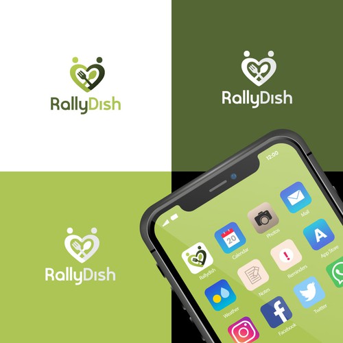 RallyDish – Community Food & Connection Logo Design