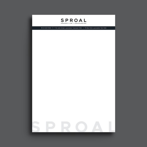 Modern letterhead design