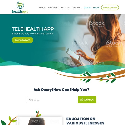 4 STAR RATING LANDING PAGE DESIGN - HEALTH OWL