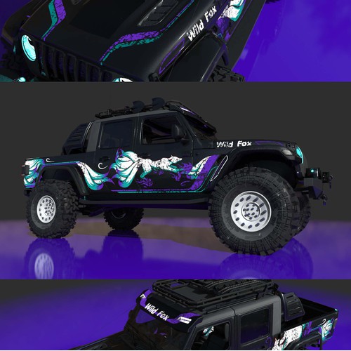 Car wrap - foxy 4x4