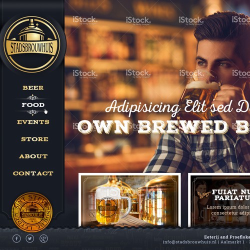 Website for a brewcafe