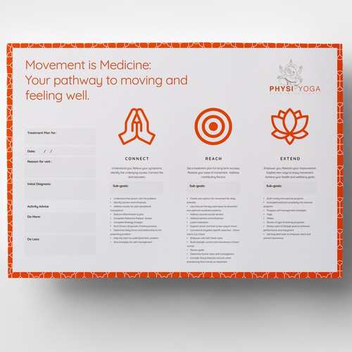 Signage & Handout for PhysiYoga