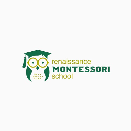 Cute logo for Montessori school