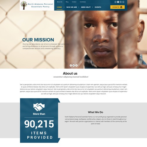 Charity website
