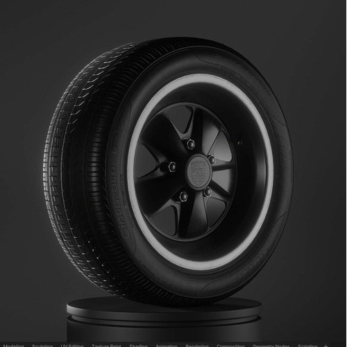 Minimal Tire Product Render – Lighting Study