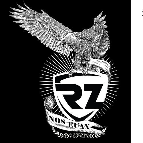 illustrated eagle design