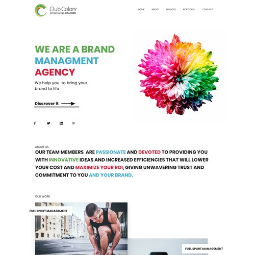 Marketing agency web design