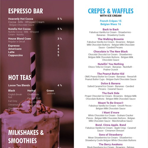 Menu Card Design