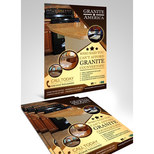 Create the next postcard or flyer for Granite America