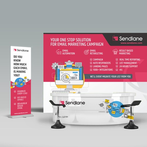 Sendlane Tradeshow Booth