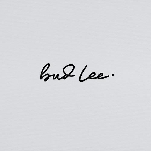 Bold handmade signature logo for DJ bud lee