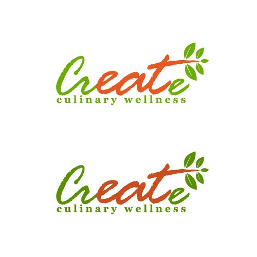 CREATIVE, simple and natural logo for culinary wellness