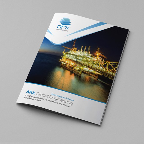 Create a brochure for software program for oil platforms