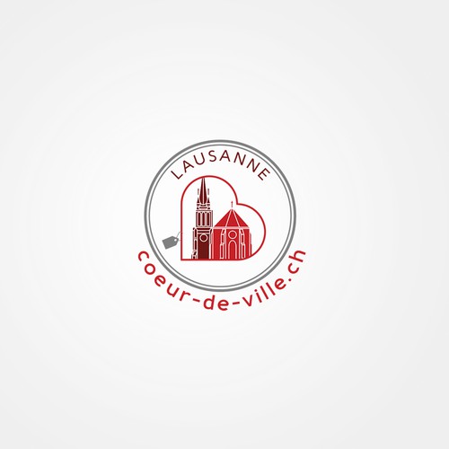 Create a logo for the association "Cœur de Ville"