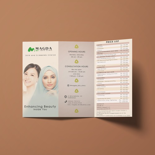Print Flyer Design for Health and Beauty Clinic