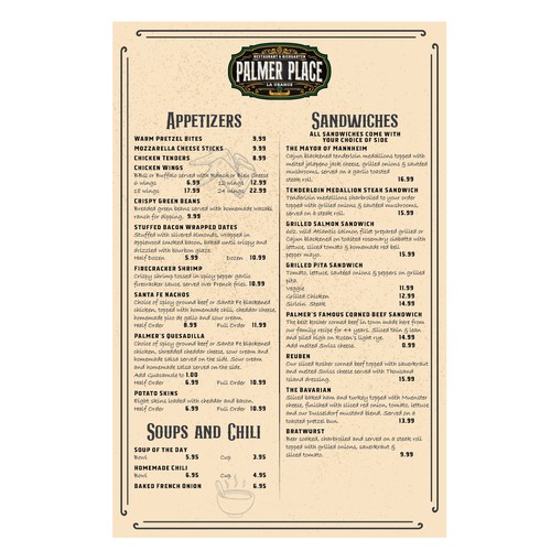 Restaurant Menu